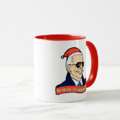 Funny President Joe Biden-Mok kerstkoffie Mok (Voorkant rechts)