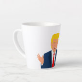 Funny president Trump cartoon latte koffie mok (Linkerhoek)