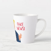 Funny president Trump cartoon latte koffie mok (Rechts)