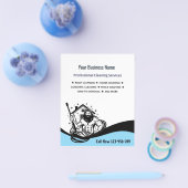 Funny Pressure Washing House Cleaning Flyer (Enkel)