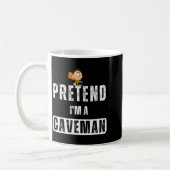 Funny Pretend I'm A Caveman Costume Halloween Easy Koffiemok (Links)