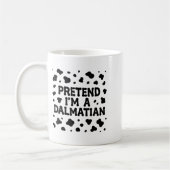 Funny Pretend I'm A Dalmatian Dog Lazy Halloween D Koffiemok (Links)