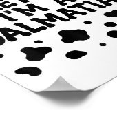 Funny Pretend I'm A Dalmatian Dog Lazy Halloween D Poster (Hoek)