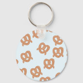 Funny Pretzel Button Sleutelhanger (Voorkant)