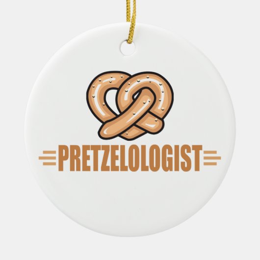 Funny Pretzel Lover Keramisch Ornament (Voorkant)