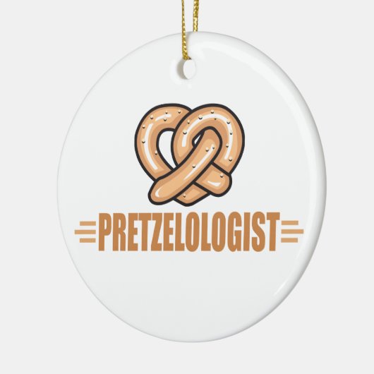 Funny Pretzel Lover Keramisch Ornament (Links)