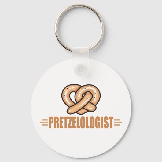 Funny Pretzel Lover Sleutelhanger (Voorkant)