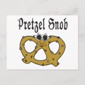 Funny Pretzel Snob Briefkaart (Voorkant)