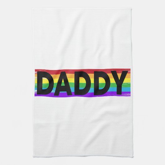 Funny Pride Dad - Proud Gay Lesbian LGBT Gift Fa Theedoek (Verticaal)
