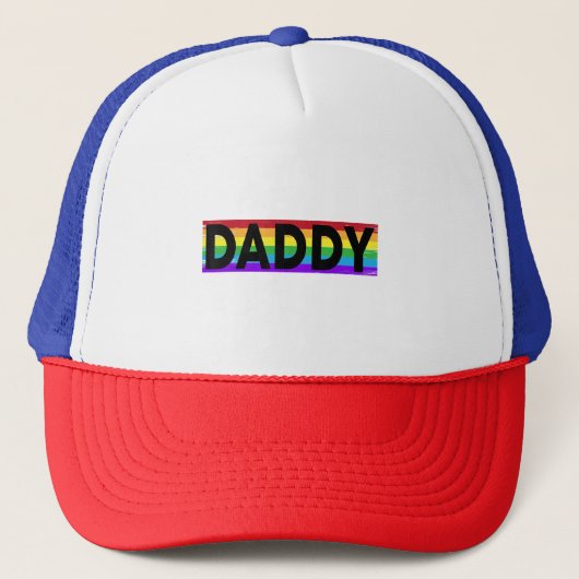 Funny Pride Dad - Proud Gay Lesbian LGBT Gift Fa Trucker Pet (Voorkant)