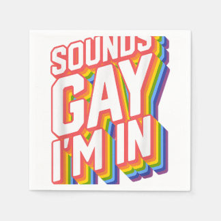 Funny Pride Shirten klinkt homo ik ben in Servet