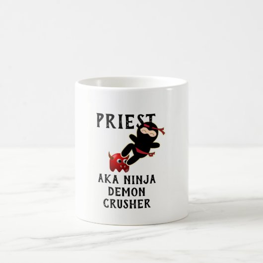 Funny Priest Gift AKA Ninja Demon Crusher Koffiemok (Center)