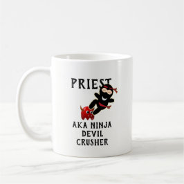 Funny Priest Gift AKA Ninja Devil Crusher Koffiemok