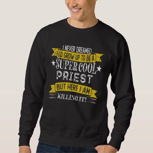 Funny Priest Shirts Job Title Professions (Voorkant)