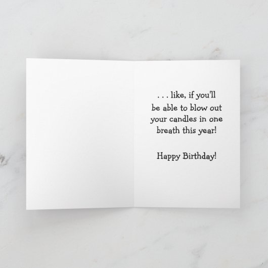 Funny "Primal Fear" Birthday Kaart (Binnen)