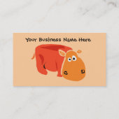 Funny Primitive Art Hippo-Visitekaartjes Visitekaartje (Achterkant)