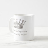 Funny Princess Crown Quote Koffiemok (Voorkant links)