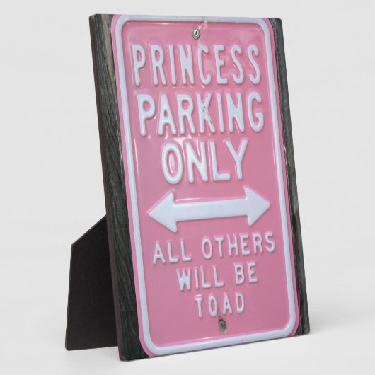 Funny Princess Parking Only-teken Fotoplaat (Zijkant)