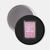 Funny Princess Parking Only-teken Magneet (Voorkant / Achterkant)