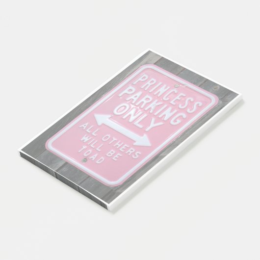 Funny Princess Parking Only-teken Post-it® Notes (Schuin)