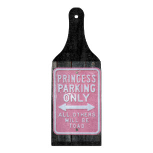 Funny Princess Parking Only-teken Snijplank