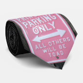 Funny Princess Parking Only-teken Stropdas (Opgerold)