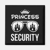 Funny Princess Security Design Castle Sungles Fami Magneet (Voorkant)