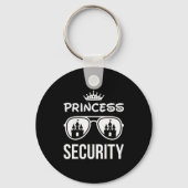 Funny Princess Security Design Castle Sungles Fami Sleutelhanger (Voorkant)