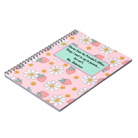 Funny Principal Notitieboek Dingen die ik wil zegg (Linkerzijde)