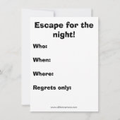 Funny Prison Block Party uitnodigingen (Achterkant)