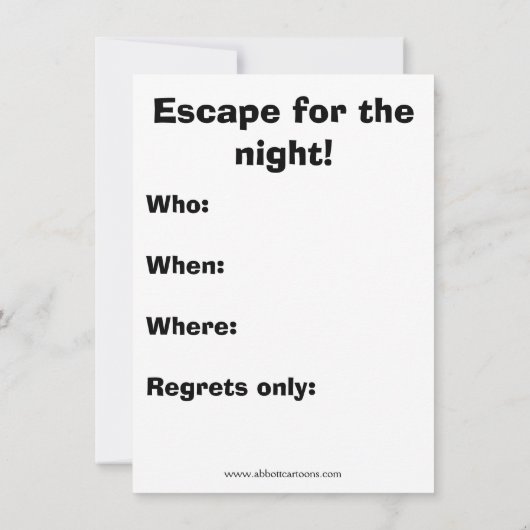 Funny Prison Block Party uitnodigingen (Achterkant)