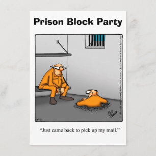 Funny Prison Block Party uitnodigingen