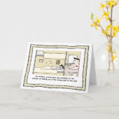 Funny Prison Cartoon Kaart (Gele Bloem)