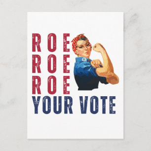 Funny Pro Choice Retro Feministische politieke Car Briefkaart