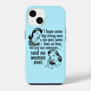 Funny Pro Choice Retro Feministische politieke Car iPhone 14 Hoesje