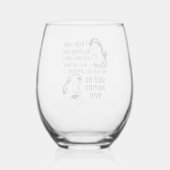 Funny Pro Choice Retro Feministische politieke Car Wijnglas Zonder Voet (Achterkant)