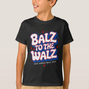 Funny Pro Kamala Harris Walz Verkiezing 2024 Balz T-shirt