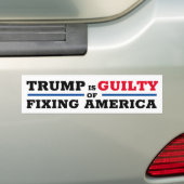 Funny Pro Trump Anti Impeachment Bumpersticker (Op auto)