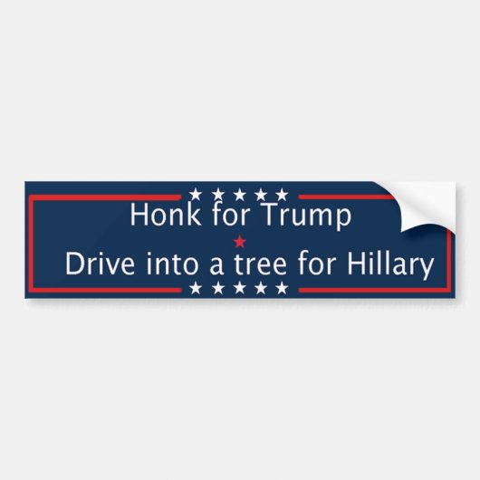Funny Pro-Trump Bumpersticker (Voorkant)