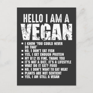"Funny Pro Vegan Activism Gym Athlete Veganism" Briefkaart