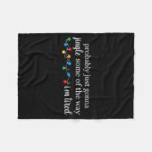 Funny Probably Just Gonna Jingle Some Of The Way I Fleece Deken (Voorkant (Horizontaal))