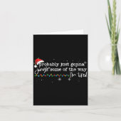 Funny Probably Just Gonna Jingle Some Of The Way I Kaart (Voorkant)