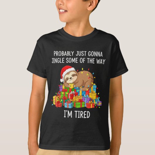 Funny Probably Just Gonna Jingle Some Of The Way I T-shirt (Voorkant)