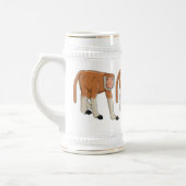 Funny proboscis aap cartoon afbeelding bierpul (Links)