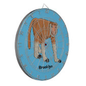 Funny proboscis aap cartoon afbeelding dartbord (Voorkant Links)