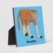 Funny proboscis aap cartoon afbeelding fotoplaat (Voorkant)