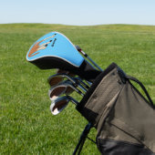 Funny proboscis aap cartoon afbeelding golfheadcover (Insitu)