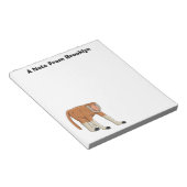 Funny proboscis aap cartoon afbeelding notitieblok (Schuin)