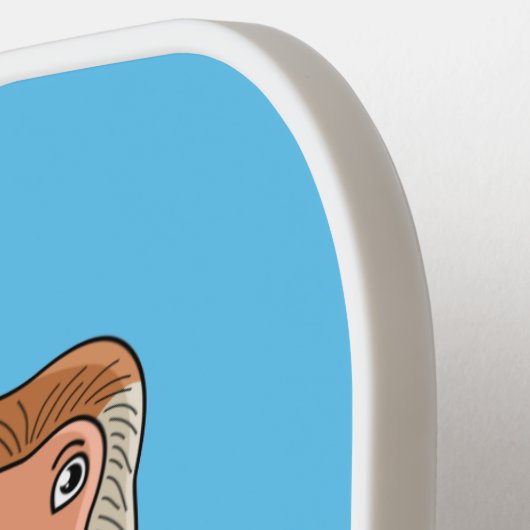 Funny proboscis aap cartoon afbeelding pickleball paddle (Links Detail)