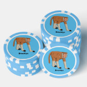 Funny proboscis aap cartoon afbeelding poker chips (Opstapeling)